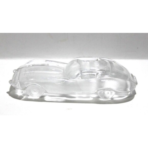 Other - Vintage Collectible Jaguar Frosted Glass Sculpture Paperweight Crystal Car 6.5"